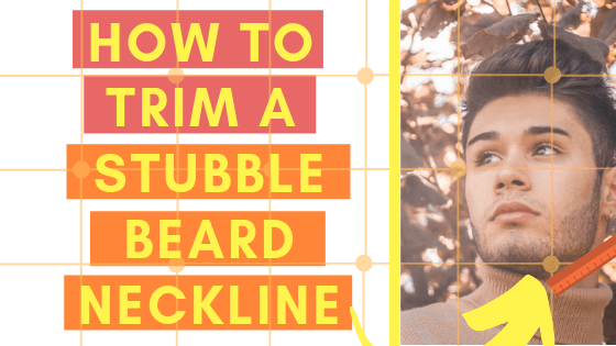 stubble beard neckline