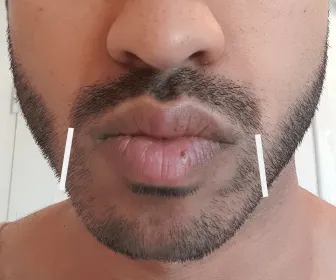 stubble goatee outline