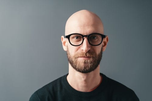 beard brush under chin shutterstock