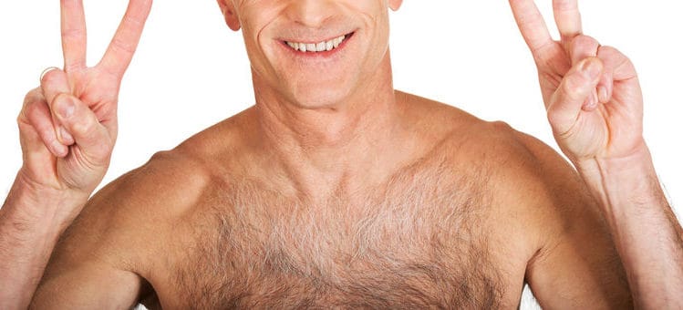 this is exactly what gray chest hair looks like