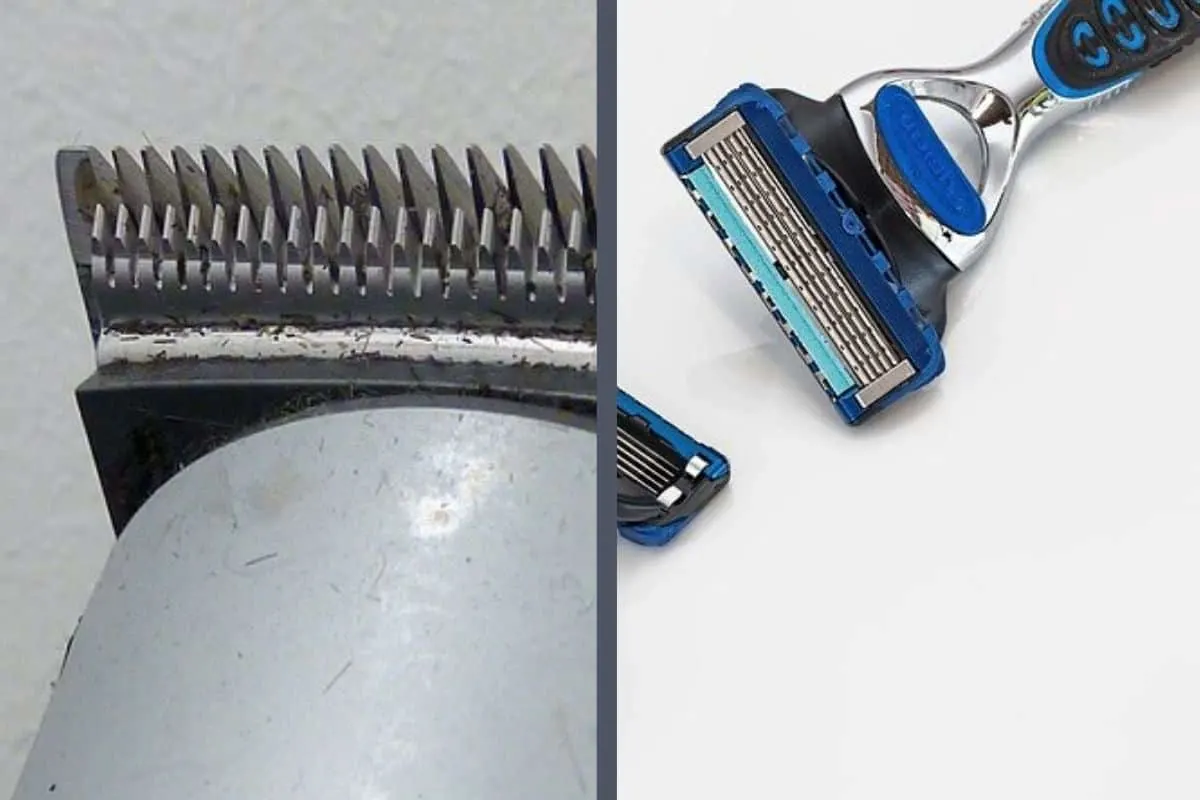 shaving chest with razor