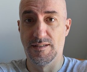 Full goatee bald head