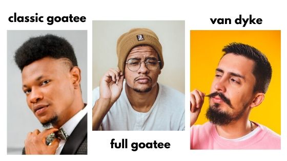 classic goatee vs full goatee vs van dyke