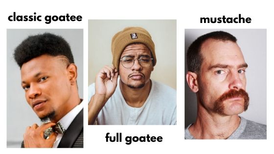 goatee or mustache - the difference