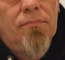 bald with traditional goatee example