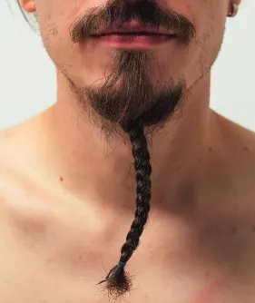 how to braid a goatee example