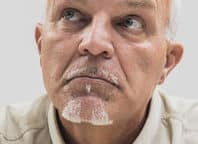 chin puff goatee on a senior man