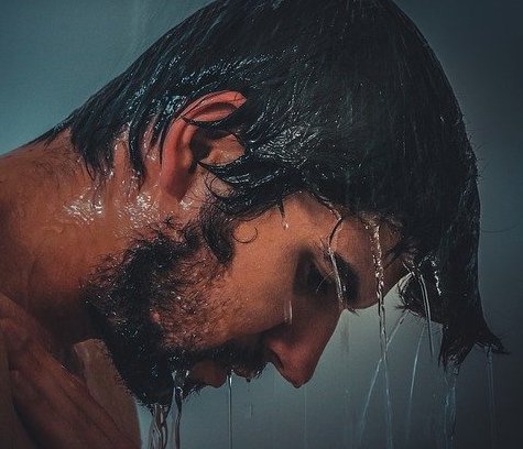 washing the beard
