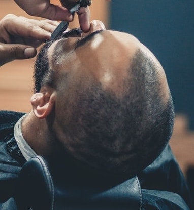 Burr buzz cut with mid fade