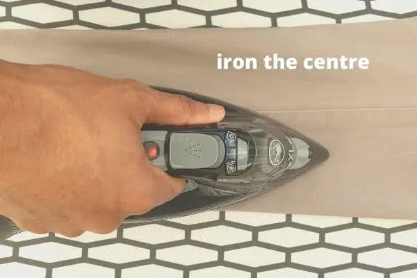 how to iron the centre of the chino leg