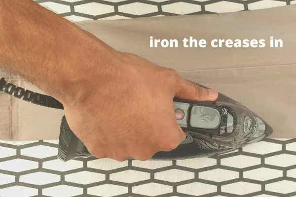 how to iron the creases in