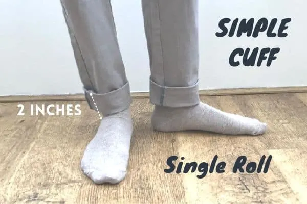 Single roll simple cuff