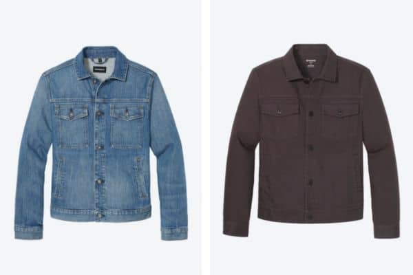 Comparison between formal and casual denim jacket from Bonobos