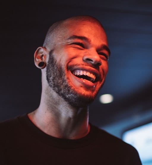 Bald with stubble side