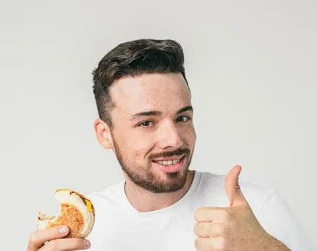 Example of a goatee with a chinstrap