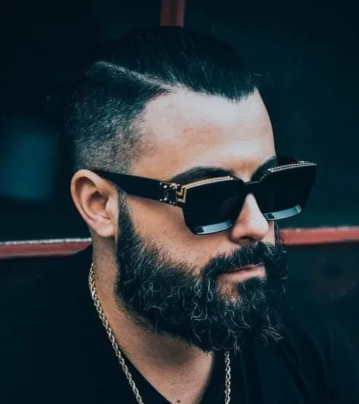 Short beard, salt and pepper