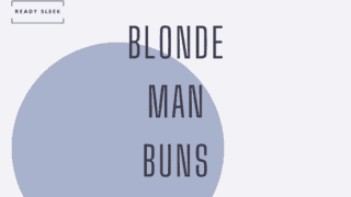 blonde man buns