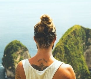 blonde man bun