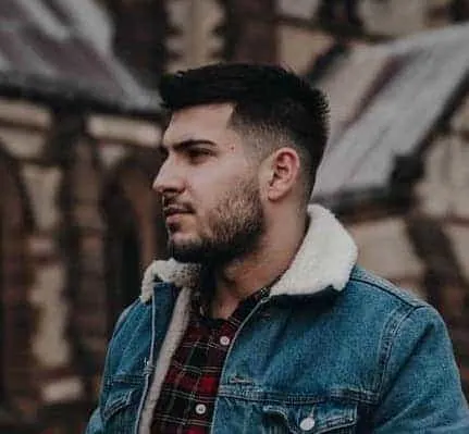 crew cut with low fade example