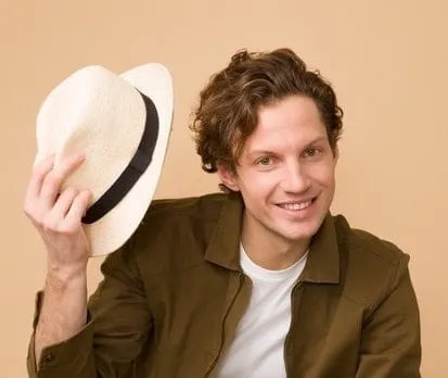 example of a long hair with a quiff