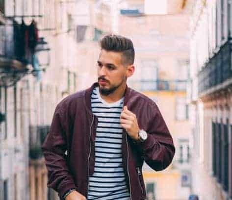 Pompadour undercut example