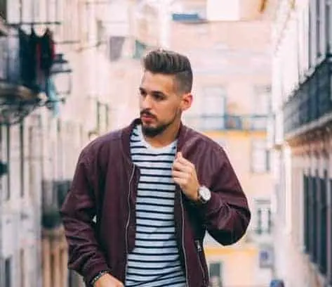 Pompadour undercut example