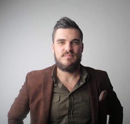 small side pompadour with an undercut