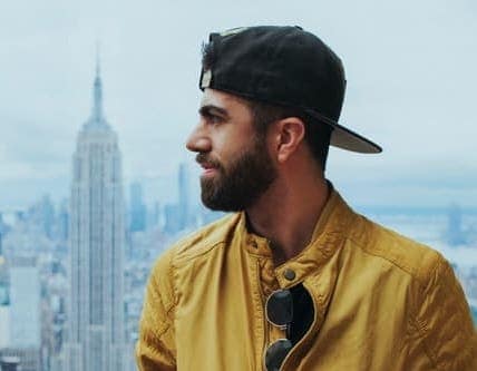 full short beard with cap