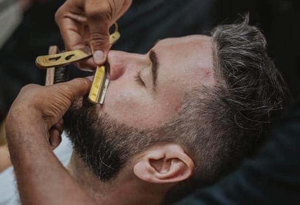 Example of a tapered short beard