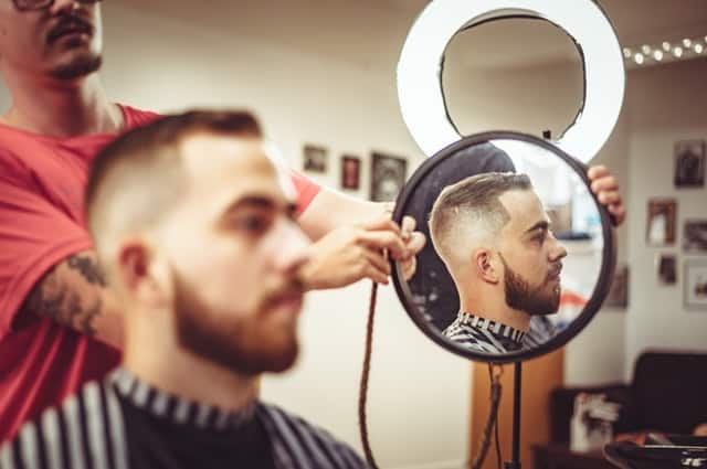 crew cut with a high fade