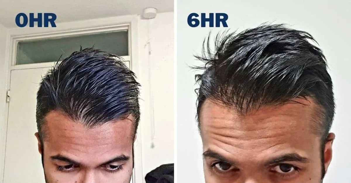 comparison of murrays pomade for 0hr and 6hr