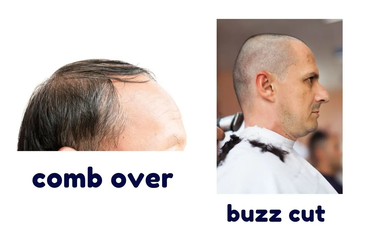 Buzz cut hotsell comb over