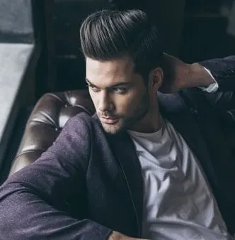 long modern pompadour