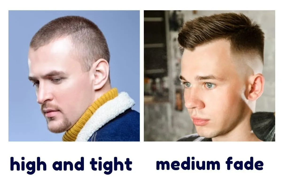 high and tight vs medium fade 