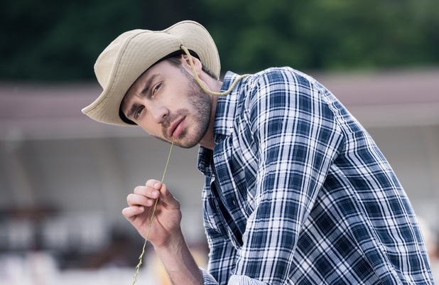 man in a cowboy hat