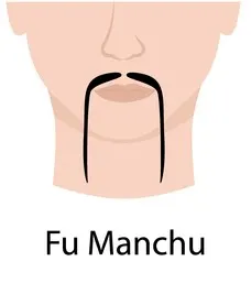 Example of a fu manchu