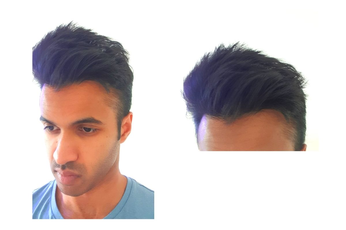 combed hair without using a comb