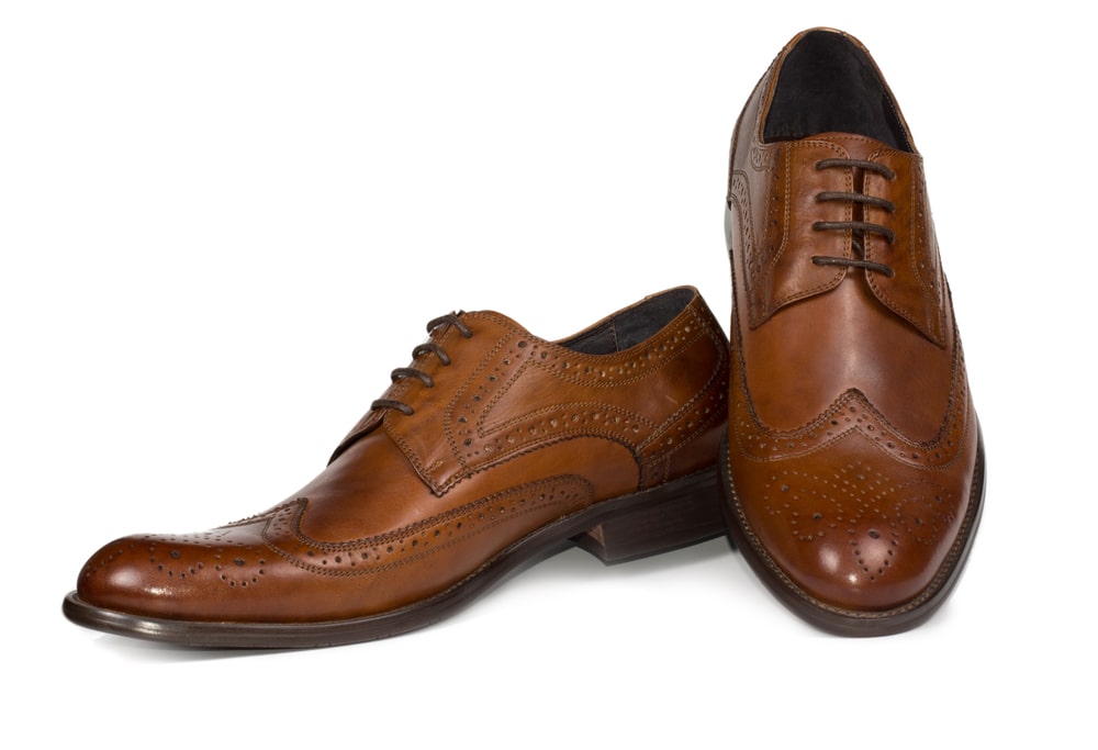 Wingtip derby shoes