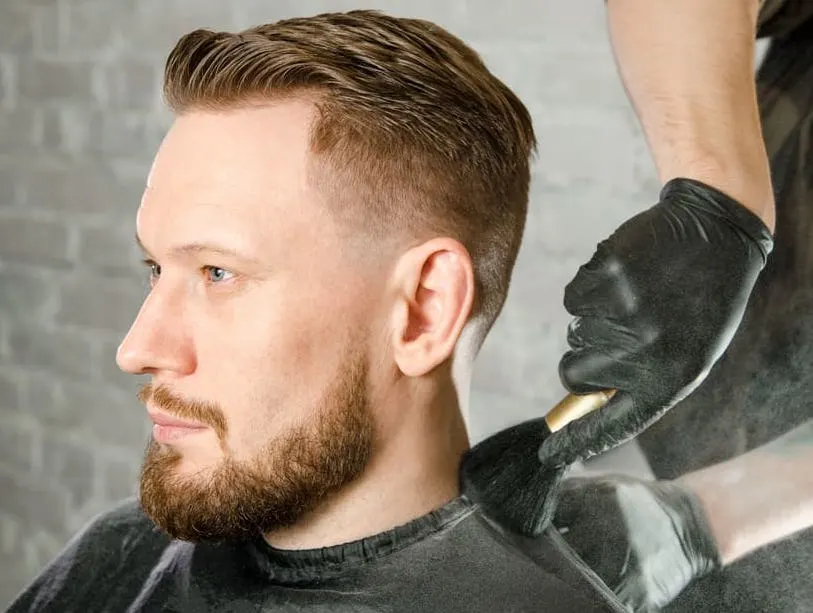 man with a low fade