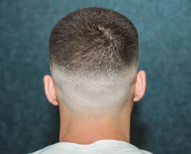 mid skin fade from behind