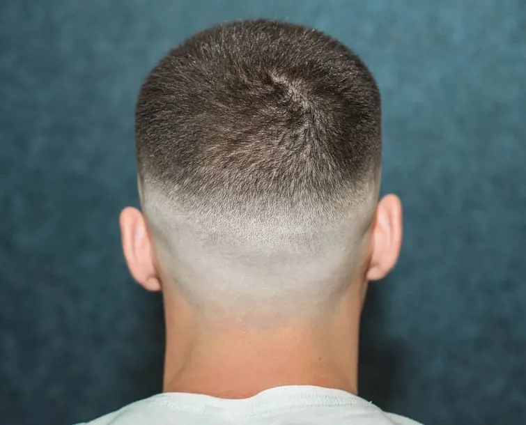 mid skin fade from behind