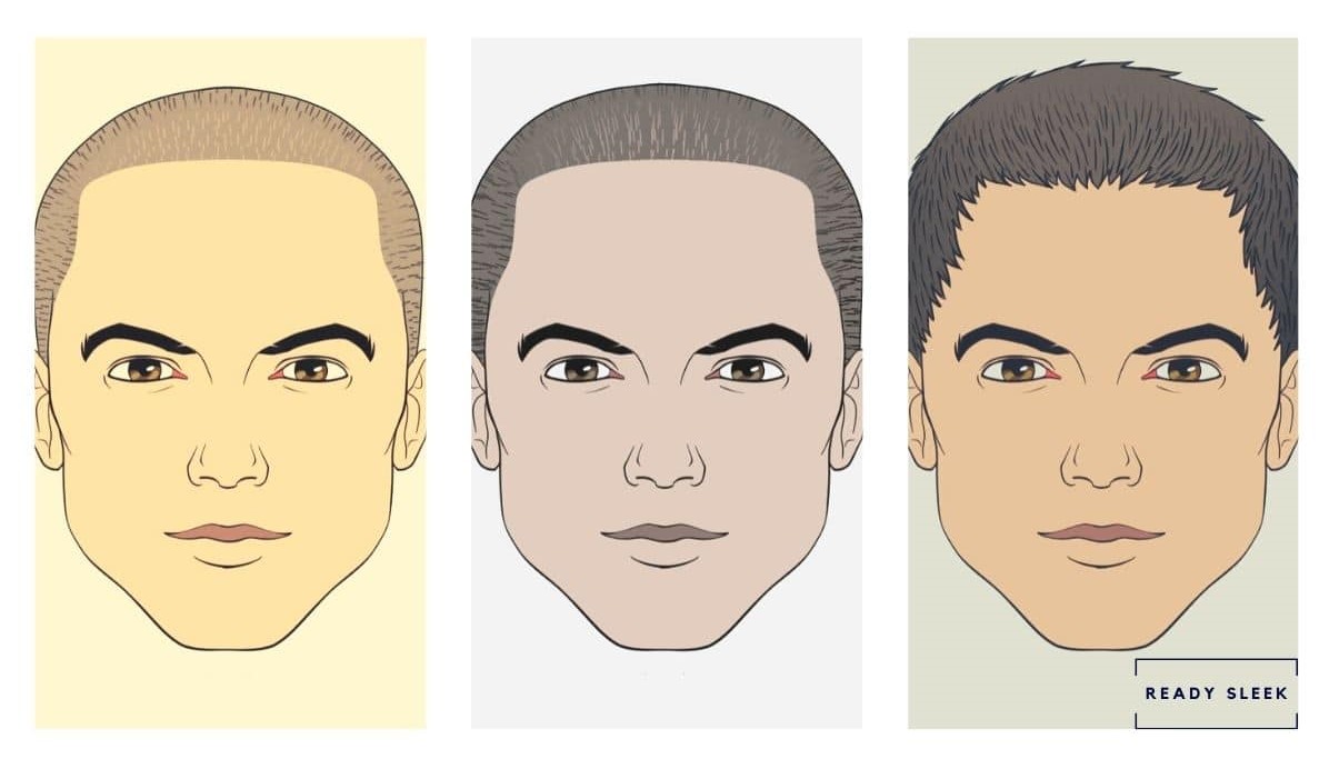 Buzz cut illustration