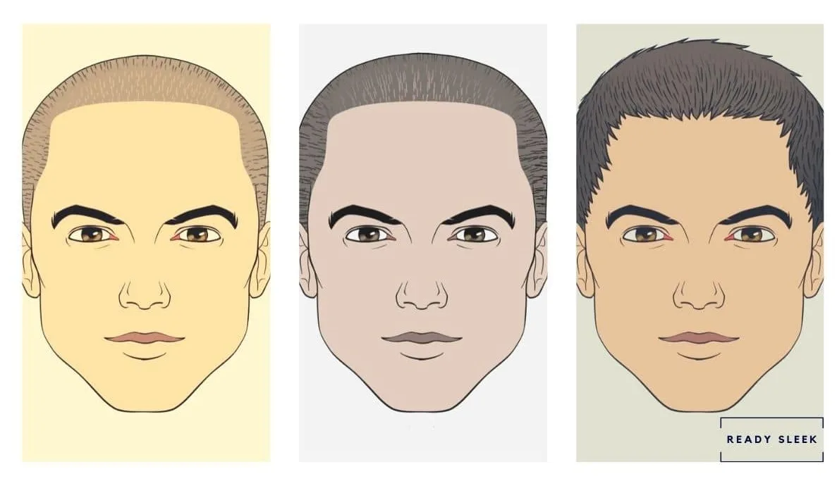 Buzz cut illustration