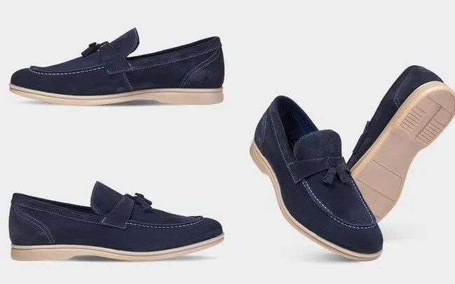 Suede Tassel Loafers
