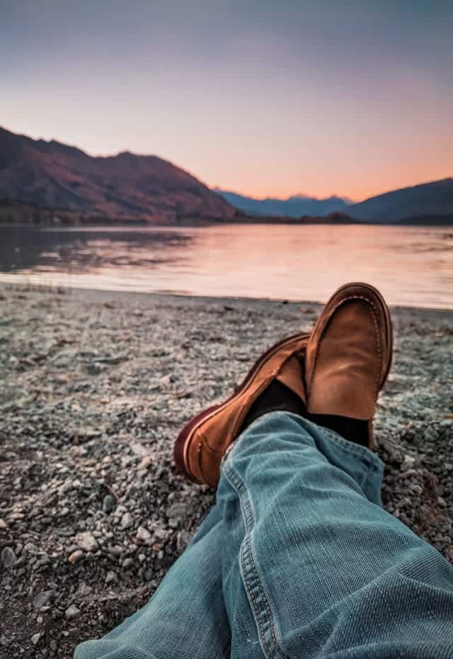 loafers and jeans