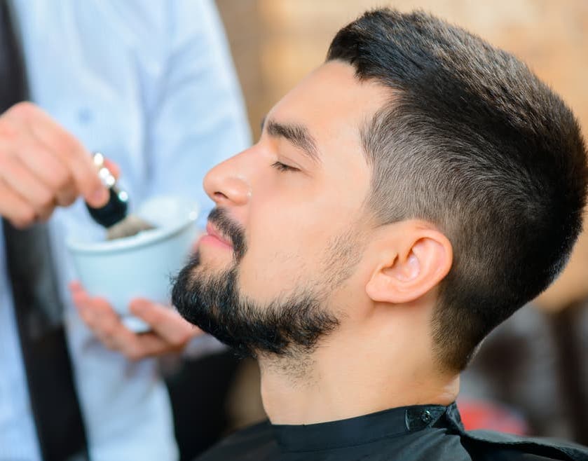 long buzz cut with beard