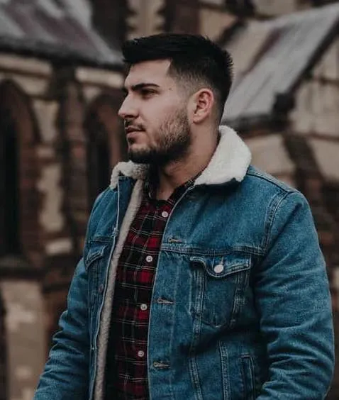 Long buzz cut with low fade
