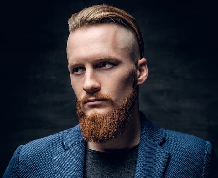 example of an undercut and beard