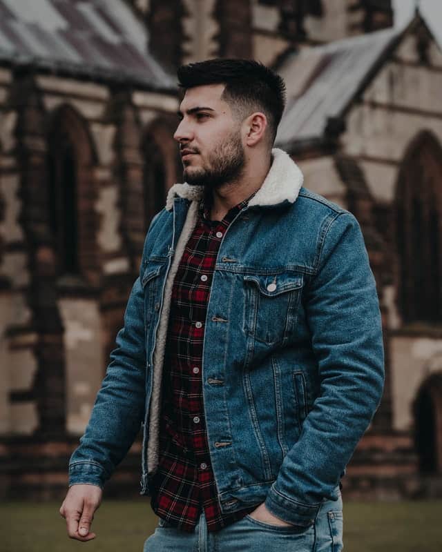 crew cut with low fade