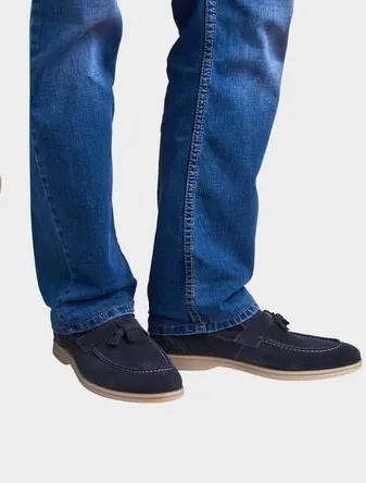 Suede shoes with jeans